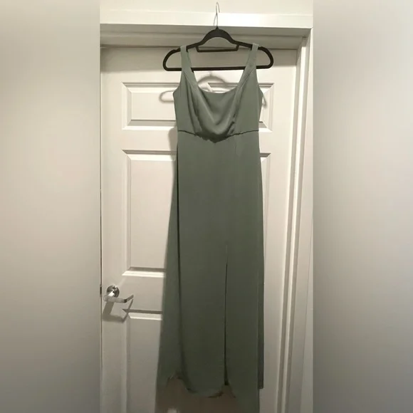green emerald velvet dress Marnie High Quality Satin Bridesmaid Dress